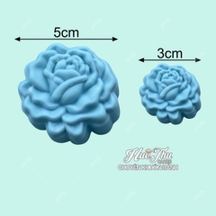 Khuôn silicon Hoa Hồng 1 lớn nhỏ 3/5cm (20 cái) làm bánh rau câu, nhấn xôi, bánh da lợn