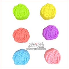 Khuôn silicon Hoa Cúc 3 lớn nhỏ 3/5cm (20 cái) làm bánh rau câu, nhấn xôi, bánh da lợn