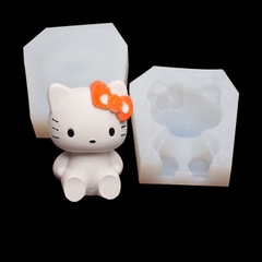 Khuôn silicon mèo Hello Kitty 7cm làm bánh rau câu 3D 4D nhấn xôi, fondant, socola, nến hanmade
