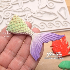 Khuôn silicon Tiên Cá, Sao Biển, Cá Ngựa… (vỉ 8 chi tiết) làm bánh rau câu 3D 4D nhấn xôi, fondant, socola, nến hanmade