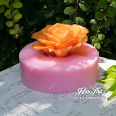 Khuôn silicon Hoa Hồng lớn 8cm làm bánh rau câu 3D 4D nhấn xôi, fondant, socola, nến hanmade