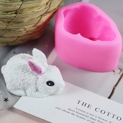 Khuôn silicon Con Thỏ A65 4.2cm làm bánh rau câu 3D 4D nhấn xôi, fondant, socola, nến hanmade