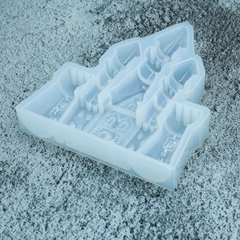 Khuôn silicon Lâu Đài A31 làm bánh rau câu 3D 4D nhấn xôi, fondant, socola, nến hanmade