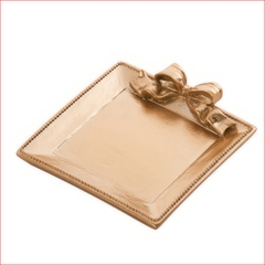 Đĩa Nơ Nhỏ Phong Cách Retro Luxury Đựng Bánh Bao, Trầu Cau, Xôi Cúng - trang trí đồ ăn, bàn tiệc, mâm cúng