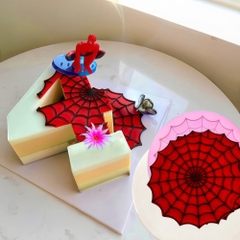 Khuôn silicon Mạng Nhện 16cm làm bánh rau câu 3D 4D nhấn xôi, fondant, socola, nến hanmade