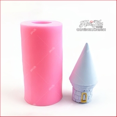 Khuôn silicon Tòa Lâu Đài lớn làm bánh rau câu 3D 4D nhấn xôi, fondant, socola, nến hanmade