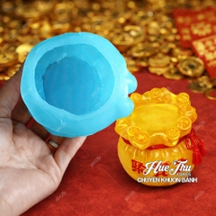 Khuôn silicon Hũ Vàng nhỏ (có thỏi vàng) Tạo Hình 3D/4D Đa Dụng