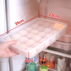 Khay Hộp Đựng Bánh Trôi, Trứng 24 Ô Có Nắp nhựa trong suốt, hộp đựng chè trôi