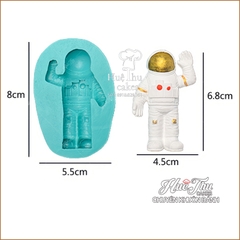 Khuôn silicon Phi Hành Gia làm bánh rau câu 3D 4D nhấn xôi, fondant, socola, nến hanmade
