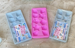 Khuôn rau câu, khay đá Tôm Ốc Sò (12 viên) làm bánh rau câu 3D 4D nhấn xôi, fondant, socola, nến hanmade