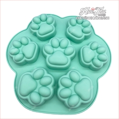 Khuôn silicon Bàn Chân Mèo A19 (vỉ 7 hình) làm bánh rau câu 3D 4D nhấn xôi, fondant, socola, nến hanmade