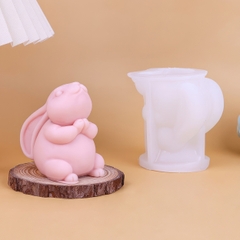 Khuôn silicon Con Thỏ A66 6.5cm làm bánh rau câu 3D 4D nhấn xôi, fondant, socola, nến hanmade