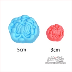 Khuôn silicon Hoa Cúc 3 nhỏ 3cm (10 cái) làm bánh rau câu, nhấn xôi, bánh da lợn