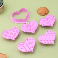 Khuôn nhấn Cutter Trái Tim CT2 (nhiều mẫu) tạo hình bánh bao, bánh quy, bánh mì, rau câu, xôi hoa đậu