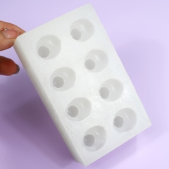 Khuôn silicon Con Vịt A34 (vỉ 8 hình) làm bánh rau câu 3D 4D nhấn xôi, fondant, socola, nến hanmade