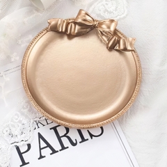 Đĩa Nơ Nhỏ Phong Cách Retro Luxury Đựng Bánh Bao, Trầu Cau, Xôi Cúng - trang trí đồ ăn, bàn tiệc, mâm cúng