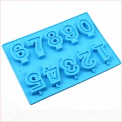 Khuôn silicon Nến Số Sinh Nhật (vỉ 0-9) A104 làm bánh rau câu 3D 4D nhấn xôi, fondant, socola, nến hanmade
