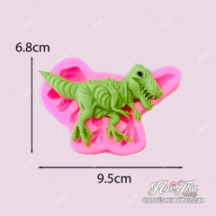 Khuôn silicon Khủng Long A161 (set 4 khuôn) làm bánh rau câu 3D 4D nhấn xôi, fondant, socola, nến hanmade
