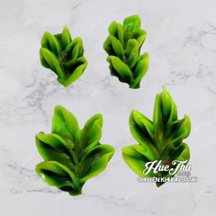 Khuôn silicon Vỉ 4/5/6 Lá làm bánh rau câu 3D 4D nhấn xôi, fondant, socola, nến hanmade