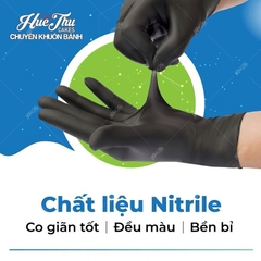 Găng Tay Màu Đen Zen Glove Hộp 100 Cái - Găng tay đen dùng trong thực phẩm, thẩm mỹ, công nghiệp