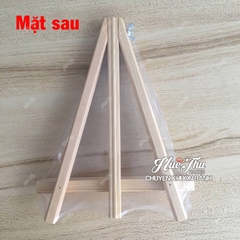 Chân Đế Gỗ cho bảng vải nỉ khung gỗ gắn chữ