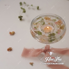 Ly tealight thuỷ tinh 4.5cm tạo kiểu - Ly làm nến thơm, nến hanmade