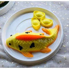 Khuôn Cá Chép / Cá Kol bằng nhựa (nhiều size) dùng đổ rau câu, nhấn xôi