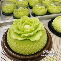 Khuôn silicon Mẫu Đơn Cánh Xoắn 11/13.8cm làm bánh rau câu 3D 4D nhấn xôi, fondant, socola, nến hanmade