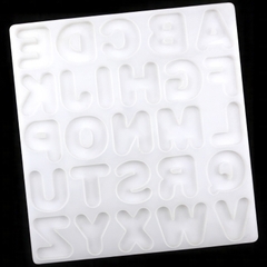Khuôn silicon Bộ Chữ In Hoa A58 làm bánh rau câu 3D 4D nhấn xôi, fondant, socola, nến hanmade