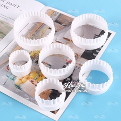 Vòng Cắt Hình Răng Cưa (set 6 cái lớn nhỏ) cắt viền đậu ốp tạo hình xôi, vỏ bánh