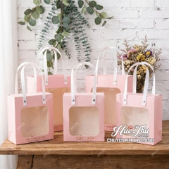 Túi Giấy Đựng Quà Cửa Sổ (1/5 túi) 14/18/21cm HC7, túi đựng quà tặng, đựng bánh các loại