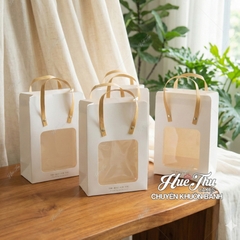 Túi Giấy Đựng Quà Cửa Sổ (1/5 túi) 14/18/21cm HC7, túi đựng quà tặng, đựng bánh các loại