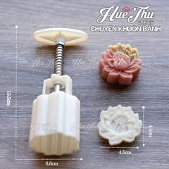 Khuôn lò xo Hoa Sen 50/125/150g - khuôn làm bánh trung thu, bánh dứa, bánh cốm xu xê, nhấn xôi hoa đậu