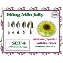 Kim làm thạch rau câu 3D hoa Hướng Dương (SET 8) cao cấp không gỉ