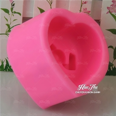 Khuôn silicon Trái Tim (chữ Love) làm bánh rau câu 3D 4D nhấn xôi, fondant, socola, nến hanmade