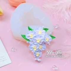 Khuôn silicon Chùm Hoa Lan 7cm làm bánh rau câu 3D 4D nhấn xôi, chè trôi nước, socola, nến hanmade
