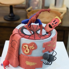 Siêu Nhân Nhện 9cm PK1 phụ kiện trang trí bánh sinh nhật, bánh rau câu, bánh kem