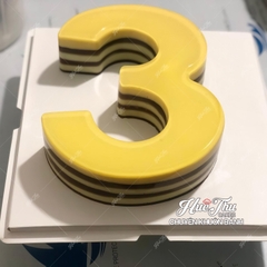Bộ khuôn silicon hình số từ 0-9 kích thước 25cm sử dụng làm bánh rau câu, bánh gato