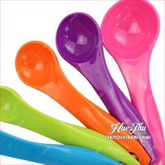 Thìa đong, muỗng đong định lượng bột, sữa, thuốc, gia vị (set 5 cái)