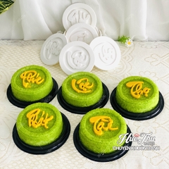 Khuôn xôi Phúc Lộc Thọ Tài Phát (3 mặt / 5 mặt) hình tròn 13.5*7cm - khuôn ép xôi, khuôn nhấn xôi