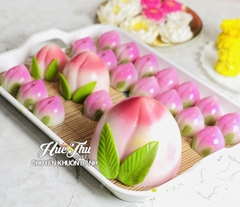 Khuôn rau câu Trái Đào (vỉ 8 trái) làm bánh rau câu 3D 4D nhấn xôi, fondant, socola, nến hanmade