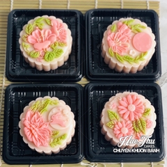 Combo 4 khuôn silicon Hoa Cúc Hoa Sen Trung Thu 1234 A117 làm bánh rau câu 3D 4D nhấn xôi, fondant, socola, nến hanmade