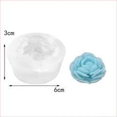 Khuôn silicon Mẫu Đơn MD1 (bộ 5 khuôn) làm bánh rau câu 3D 4D nhấn xôi, chè trôi nước, socola, nến hanmade