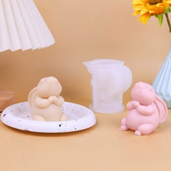 Khuôn silicon Con Thỏ A66 6.5cm làm bánh rau câu 3D 4D nhấn xôi, fondant, socola, nến hanmade