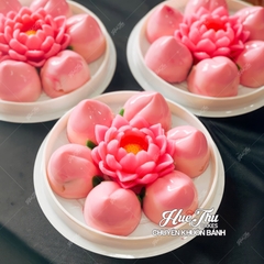 Khuôn rau câu Trái Đào (vỉ 9 trái) làm bánh rau câu 3D 4D nhấn xôi, fondant, socola, nến hanmade