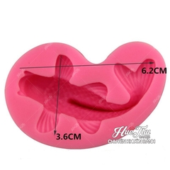 Khuôn silicon cá Kol 6cm làm bánh rau câu 3D 4D nhấn xôi, fondant, socola, nến hanmade