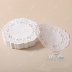 Giấy ren lót bánh size 12-30cm cho bánh rau câu, bông lan, bánh kem (50 tờ)