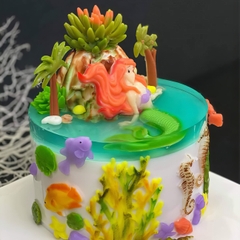 Khuôn silicon Nàng Tiên Cá làm bánh rau câu 3D 4D nhấn xôi, fondant, socola, nến hanmade