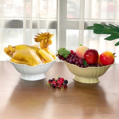 Bát Dĩa Thuyền Đựng Gà Cúng đựng hoa quả bàn thờ gia tiên, bày mâm cúng ngay ngắn