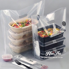 Túi PE Hạt Xoài trong suốt (10 cái) nhiều size, túi nilong xách bánh chuyên dụng đựng bánh, quà tặng